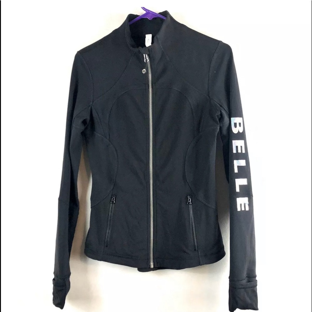Lululemon SZ6 black jacket Ethos dance academy - Picture 1 of 8